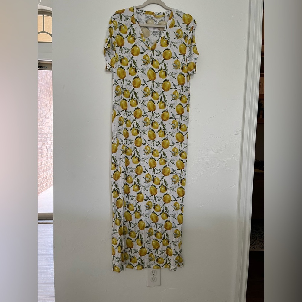 Posh Peanut OG Lemons Women’s Maxi Dress Size Large